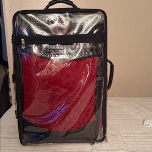 Brighton Black,Ruby Red with croc trim, lock and original registration papers